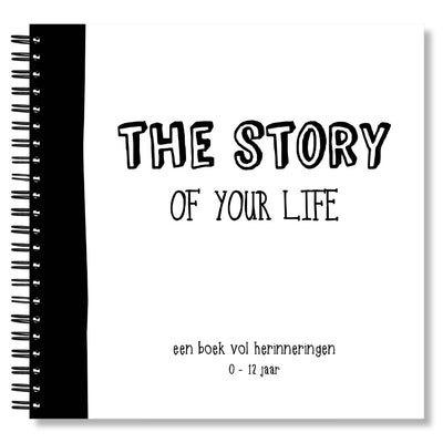 Cover Invulboek 0–12 Jaar voor Baby en Kind - 'Story of Your Life' Ringband